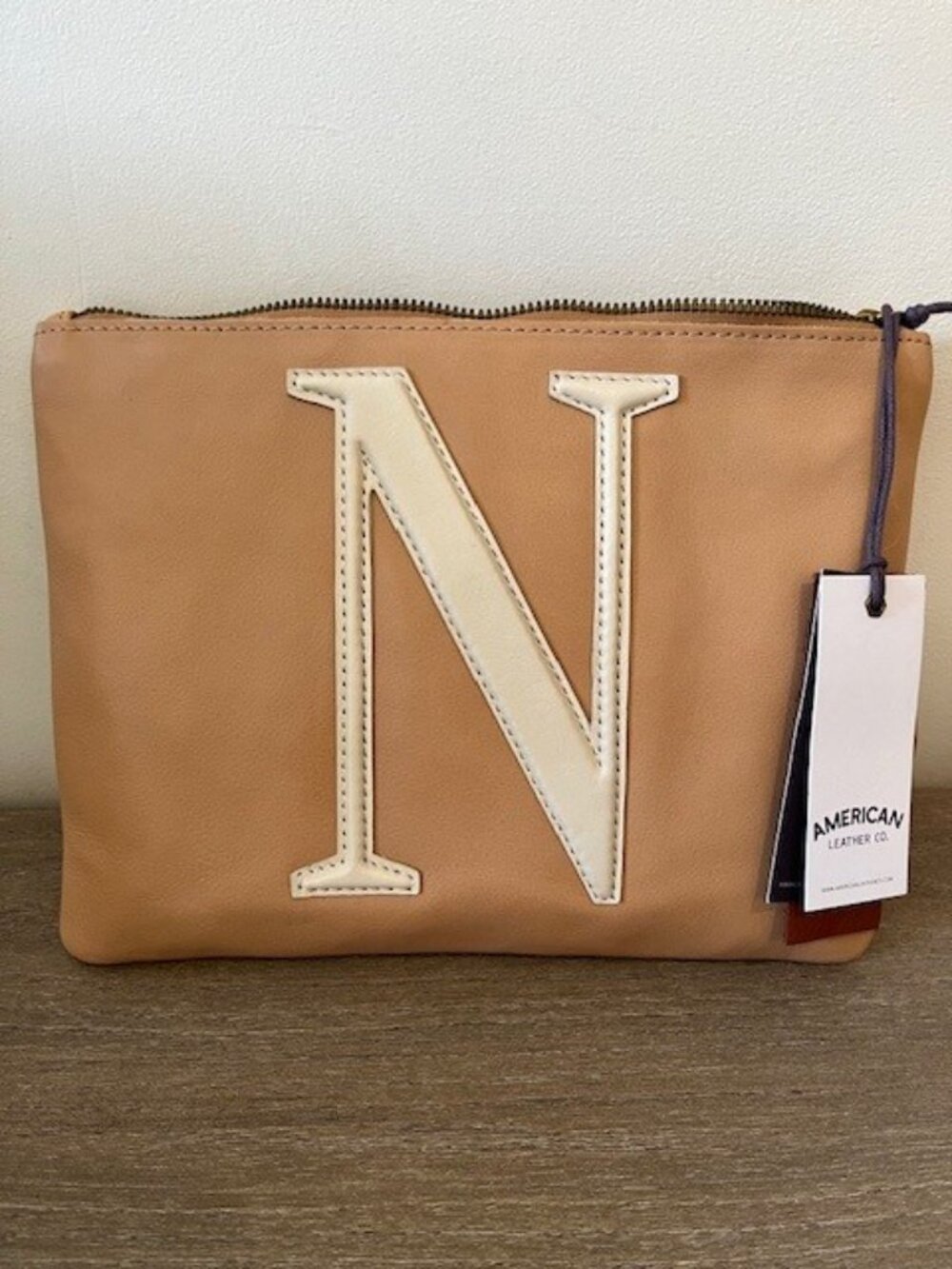 American Leather Co. Dover Monogram Wristlet - Picture 6 of 9